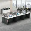 Escritorio de personal, escritorio de empleado, juego de escritorio y silla, escritorio para computadora de empleado, escritorio de doble estación de trabajo, cubículo