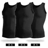 Chaleco de Algodón Puro para Hombre Estilo Nuevo con Canalé Fino Elástico en Negro y Blanco, Adecuado para Jóvenes Adultos, Deportes, Espalda de Nadador, Hombro Estrecho, Venta al por Mayor