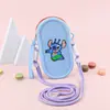 Bolsa de Teléfono de Silicona Transfronteriza En Stock Portátil Cruzada para Gafas de Sol Almacenamiento Monedero de un Solo Hombro Fijo Dopamina