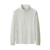 Chaqueta de capa de aire 300g para Primavera y Otoño, para Exteriores, Algodón Desen Líquido, Cuello Alto, con Estampado de Logo, Sudadera tipo Cárdigan con Cremallera y Bordado