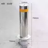 Poste de Advertencia de Acero Inoxidable Poste Anticolisión Desmontable Engrosado Tachuela Reflectante para Carretera Poste Hidráulico de Elevación Semiautomático Totalmente Automático de Acero Inoxidable