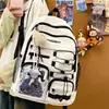 Mochila Coreana Ins Nueva de Aspecto Elegante Estilo Retro Workwear para Estudiantes de Secundaria y Preparatoria Ligera de Viaje Gran Capacidad