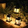 Linterna Pequeña de Palacio Solar Luz Colgante Estrella de Cable de Cobre LED Impermeable Luz Decorativa de Vela para Paisaje de Casa Patio Jardín