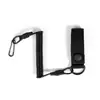 Cuerda de resorte para pistola Molle, cuerda de seguridad antipérdida, contorno de pistola 92G, cuerda telescópica para colgar, cuerda elástica universal de alambre de acero.