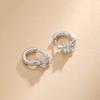 Arete de flash para joyería de un metro Diamante de cuatro garras para oreja hebilla femenina 2023 nuevos populares tachuelas para orejas piercing para dormir sin molestias aretes versátiles
