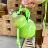 Botella de Calabaza de Vidrio Personalizada Transfronteriza de Amazon 500ml Botella Creativa Retro para Vino de Frutas con Cuerda Botella Dispensadora de Bebidas