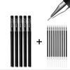 Caneta gel fosca de secagem rápida, tinta preta suave e constante, 0,5 mm, ideal para estudantes, provas, escritório e assinaturas (venda por atacado).