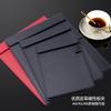 Carpeta de tablero comercial de alta gama con clip para notas, de cuero, magnética, portátil, para escribir libros, carpeta para contratos de oficina