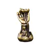 Latón Puro Hoja de Loto Loto Quemador de Incienso de Flujo Inverso Adornos Cobre Sólido Mano de Buda Loto Guanyin Estante para Quemador de Incienso Soporte para Incienso Mascota de Té de Cobre