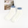 Calcetines de Coral Fleece para Maternidad para Mujeres Postparto Octubre Noviembre Otoño Invierno Felpa Engrosada Calientes para Dormir Algodón