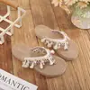 Pantuflas de Estilo Étnico para Mujer, Pantuflas Frescas de Verano, Tejidas de Estilo Étnico, Yunnan Xishuangbanna, Suela Gruesa, para Vacaciones, Antideslizantes, Chanclas de Playa