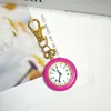 Reloj colgante clásico de moda en color macarrón, reloj de bolsillo simple y colorido, reloj de cuarzo mini portátil para estudiantes