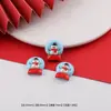 Desenho Animado de Natal Boneco de Neve Homem de Gengibre Resina Patch DIY Feito à Mão Capa de Celular Decoração de Copo d'Água Pequenos Acessórios