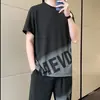 2026 Verano Secado Rápido Delgado Seda de Hielo Manga Corta Camiseta Pantalones Cortos Ropa Deportiva para Correr Fitness Traje Deportivo para Hombre