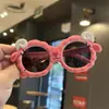 Novos Óculos Polarizados Infantis para Meninos e Meninas Tirarem Fotos, Óculos de Sol de Silicone Cool Anti-UV, Óculos de Sol Estilo Desenho de Cordeiro
