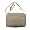 Bolso de Pecho de Moda, Riñonera, Mochila Cruzada Casual de Tela de Color Sólido Estilo Coreano para Mujer, Bolso Pequeño de Hombro Único, Bolso de Hombro de Tela de Nylon
