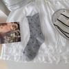 Calcetines Ins estilo coreano para mujer, Calcetines largos tipo slouch de tubo largo de malla hueca fina para primavera y verano estilo ballet