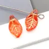 Cuentas de Vidrio con Forma de Hojas de Uva, Mini Cuentas de Hoja 7*12mm, Checas para Manualidades DIY, Materiales y Accesorios Versátiles, Cuentas Sueltas