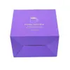 Impresión a color lote pequeño cuadrado extra duro papel corrugado tapa para taza de café caja de embalaje de regalo caja con cierre personalizado