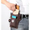 Bolso de Cintura para Teléfono Móvil Modelo Nuevo Mejorado para Hombres, Adecuado para Trabajar en Sitios de Construcción, Funda de Cuero para Teléfono que Puede Sostener un Estuche de Cigarrillos, Colgar Llaves y Enganchar al Cinturón