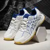 Zapatos de Bádminton para Mujer Profesionales de Voleibol Transpirables Estudiante Competición Entrenamiento Deportivos Zapatos de Pareja Hombres Tenis Ping Pong