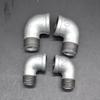Accesorios de tubería de acero contra incendios, codo de 90 grados con alambre interior y exterior galvanizado en caliente, unión de tubería de gas de 4 puntos, codo de alambre interior y exterior