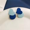 S925 Agulha de Prata Personalidade Elegante Klein Série Azul Brincos Design Simples Sentido Brincos Verão Brincos Populares