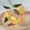 Simulación de flores, 3 lirios de llama, diseño de escena de boda, decoración del hogar, accesorios de fotografía de flores artificiales, fábrica al por mayor