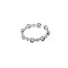 Anillo para Mujer, Lujo Ligero, Nicho de Alta Gama, Anillo Exagerado de Zirconia, Anillo Sencillo, Anillo Abierto, Joyería de Reina Madre, No se Desvanece