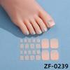 Adesivos de Unha e Pé Europeus e Americanos Transfronteiriços Zhengxiang, Glitter de Cor Sólida, Adesivos de Nail Art de Luxo Leve, Adesivos de Dedo do Pé de Cobertura Total, Lote Misto, Iridescente