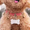 Placas de Identificação para Cachorro em Aço Inoxidável, Placas de Identificação em Aço Titânio, Placas Metálicas para Animais de Estimação, Presentes de Joias, Atacado, Mais Vendidos na Europa e América