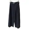 Pantalones casuales anchos de estilo coreano para mujer, nuevos pantalones anchos holgados que estilizan y caen bien, pantalones de vestir elegantes y versátiles para mujer