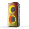 Altavoz de Fiesta para E-Sports Bluetooth de Audio de Doble 4 Pulgadas 20W, Luz de Llama RGB de Colores, Serie TWS, Subwoofer