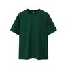 Nueva Camiseta Personalizada de Algodón Puro de 180g, 21 Hilos, Cuello Redondo, Manga Corta para Hombre, Color Sólido, Holgada, Versátil, Camiseta Básica con Logo Impreso