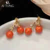 Joyería Ai Tong: Pendientes de Textura Exquisita y Suave, Pendientes Versátiles Brillantes y Claros, Pendientes Vibrantes Hermosos Retro y Elegantes