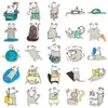 50 Pegatinas Originales de Vida de Ratón Dibujo Animado Ratón Animal Lindo Impermeable Decoración Diario Cuaderno Taza de Té con Leche Pegatinas