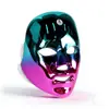 Dispositivo de Mascarilla Facial Transfronterizo Personalizado para Uso Doméstico, Espectrómetro de Fotones de Luz de Belleza de Siete Colores, Dispositivo de Rejuvenecimiento de la Piel del Cuello