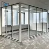 Mampara de Cristal para Oficina Edificio de Oficinas Mampara de Cristal Templado Aleación de Aluminio Acero Inoxidable Mampara de Cristal Personalización