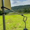 Gancho multiusos de metal para acampar al aire libre, luz de tienda de campaña, colgador de cola de cerdo de doble cabeza tipo S, colgador universal bidireccional
