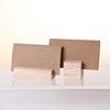 Porta mensajes de escritorio de madera con diseño retro de troncos, original, para notas, tarjetas postales decorativas de escritorio