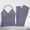 Conjunto de Ropa de Yoga Transfronterizo para Mujer, Conjunto de Fitness de Cintura Alta Levanta Glúteos, Pantalones de Yoga Ajustados de Secado Rápido para Deporte con Efecto Durazno en los Glúteos