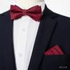 Pajarita de novio para hombre Linzhi rojo vino boda boda dama de honor personalidad británica pajarita ropa formal para hombre