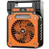Ventilador Solar Portátil para Exteriores Luz de Camping Carga USB Ventilador de Iluminación Plegable Portátil de Larga Duración Luz