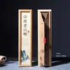 50g incenso em vara natural caixa de bambu Yazhuang aloe sândalo aroma duradouro interno purificação ar yingge xadrez verde incenso nan