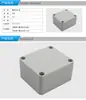 Caja de Plástico FABS con Agujeros Abiertos Personalizada de Fábrica Caja de Conexiones Eléctricas para Exteriores con Orejas Caja Terminal para Monitor