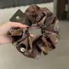 Scrunchie de Renda Estilo Coreano para Mulheres 2026 Novo Estilo Elástico de Cabelo Estilo Preguiçoso Corda de Cabelo Grande Acessório para Coque Flor de Cabelo