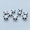 Nova Cabeça de Panda Cerâmica Frisada Frisada Pintada à Mão DIY Handmade Pulseira Colar Acessórios Material Atacado