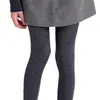 Meia-calça Cinza de Bolinhas para Mulheres, Adequada para Primavera, Outono e Inverno, Leggings Série Cinza com Design de Coração, Estilo Miu, Leggings Versáteis para Usar por Cima