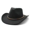 Chapéu Jazz de Lã Preto Retrô Novo Outono e Inverno Europeu e Americano Chapéu Jazz de Feltro Fashionável com Formato Côncavo Masculino e Feminino