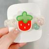 Cuerda de Cuentas Estilo Coreano para Niñas Lazo para el Cabello de Niña Anillo para el Cabello de Gusano Pequeño de Fruta de Dibujos Animados Accesorios para el Cabello de Flor para Moño de Bola de Niña
